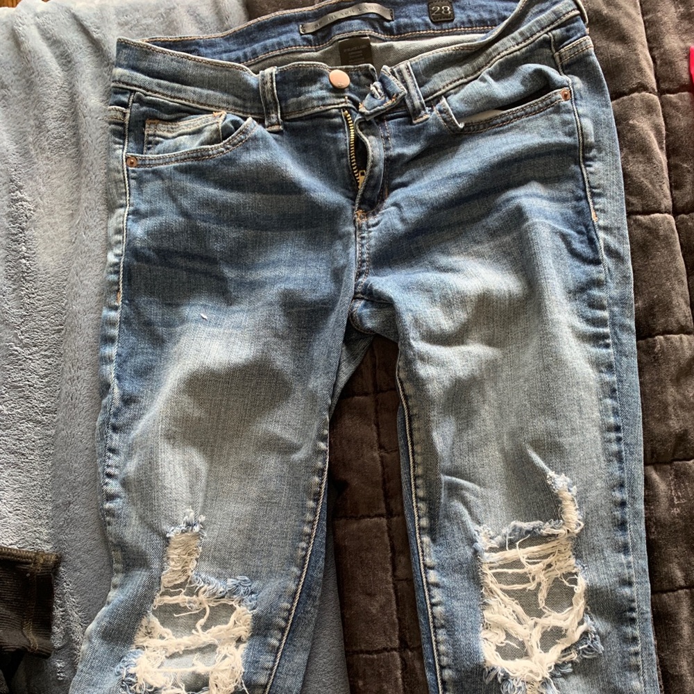 SP Black ripped skinny jeans